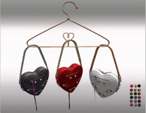 Leather Bag Heart & Chain with 10x Animation 18x Color HUD,full Pack