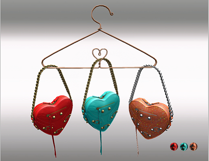Leather Bag Heart & Chain with 10x Animation Multicolor2 HUD