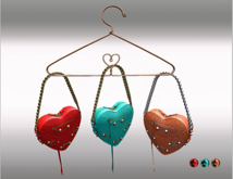Leather Bag Heart & Chain with 10x Animation Multicolor2 HUD
