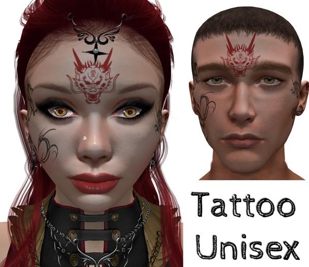bag tatoo dragon face+oreilles EvoX