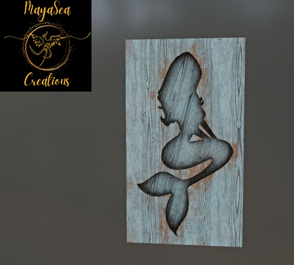 Mermaid Wall Decor Full Perm Mesh ♥