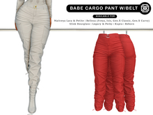 Addams - Babe - Cargo Pants with Belt #34
