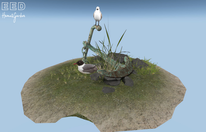 EED's ISLAND w ANCHOR&SEAGULLS res c