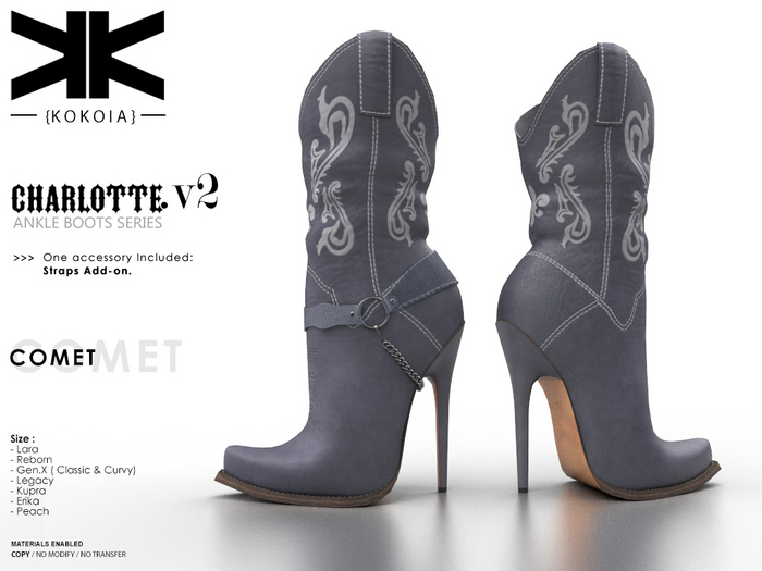 Charlotte.v2 :: Ankle Boots :: Comet :: {kokoia}