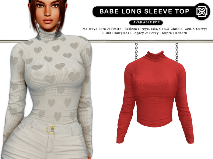 Addams - Babe - Long Sleeve Top #34