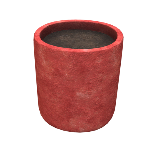 DFS Concrete Planter Pot (Red)