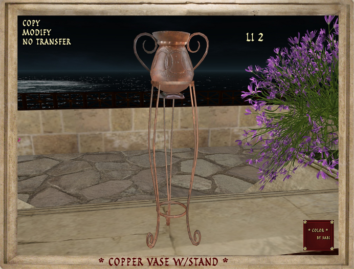 Copper timeless vase decor