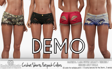 Demo Cricket Shorts Fatpack Colors - Maitreya, Petite, Legacy, Reborn, Juicy Rolls - FashionNatic