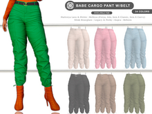 Addams - Babe - Cargo Pants with Belt #DEMO