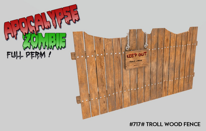 #717# Troll Wood Fence #
