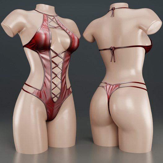 R&V - CyeBodysuit - Red