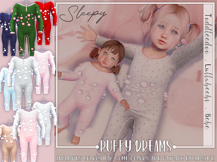 Sleepy. Puffy Dreams Fatpack