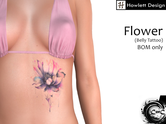 [HDesign] Flower (Belly Tattoo)