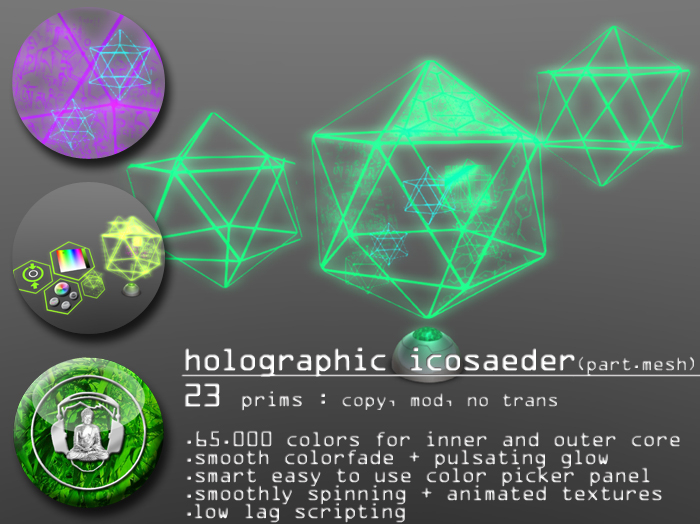 .:buddhabeats:. holographic icosaeder box
