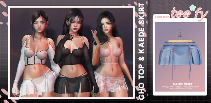 Tee*fy Kaede Skirt - Sky