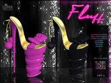 Fluff Heels, Fur Bow & Pom Pom Platform Mule Heels,70+ Colors.Platform Stiletto Heels,Platform Stiletto Heels,Platform S