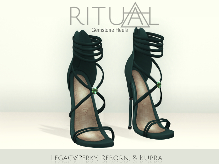 -RITUAL- Emerald Gem Heels