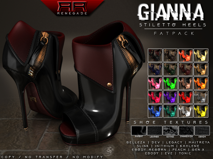 [Renegade] Gianna Stiletto Heels - Fatpack