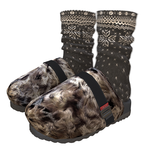 [SHIFUKU] Fur Sandals (01) 