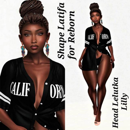 SHAPE LATIFA FOR REBORN HEAD LELUTKA LILLY