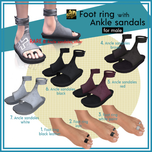 8. gianni [Gild] Ankle sandals_silver BOX RARE