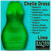 [R39] Chelle Dress-Lime