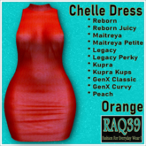[R39] Chelle Dress-Orange