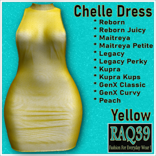 [R39] Chelle Dress-Yellow