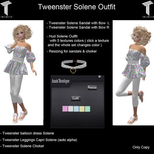 Tweenster Solene Outfit Demo