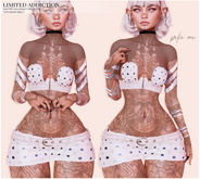 Women's Outfit Limited Addiction - Poke Me - Includes Top Skirt Belt Fitted for Maitreya Legacy Reborn