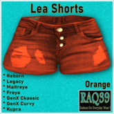 [R39] Lea Shorts-Orange