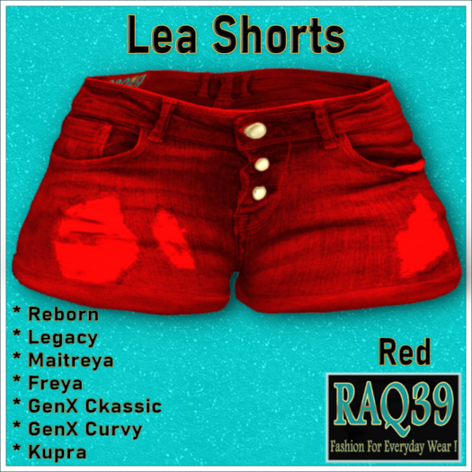 [R39] Lea Shorts-Red