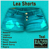 [R39] Lea Shorts-Teal