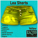 [R39] Lea Shorts-Yellow