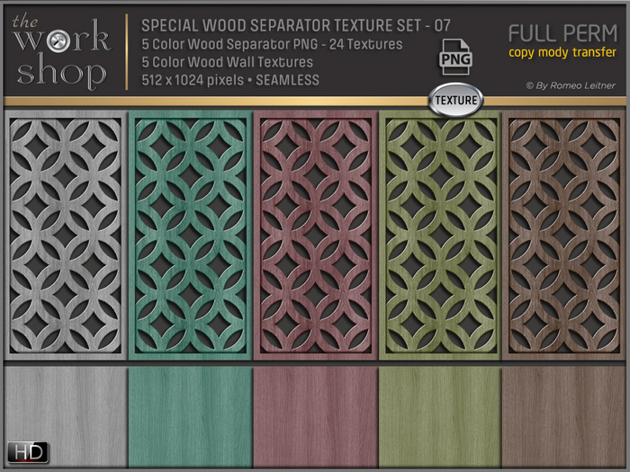 SPECIAL WOOD SEPARATOR TEXTURE SET-07