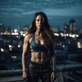 Fitness Model - Framed High Quality Artwork