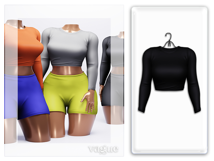 Vague. Carly Top - Black -