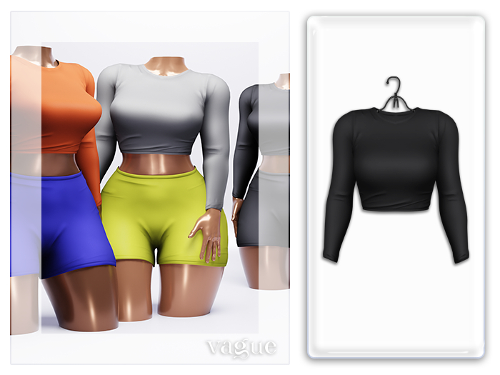 Vague. Carly Top - Charcoal -