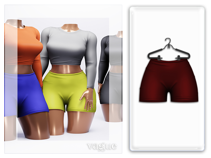 Vague. Carly Shorts - Red -