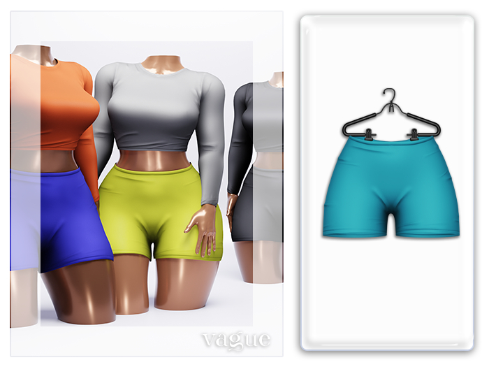 Vague. Carly Shorts - Teal -