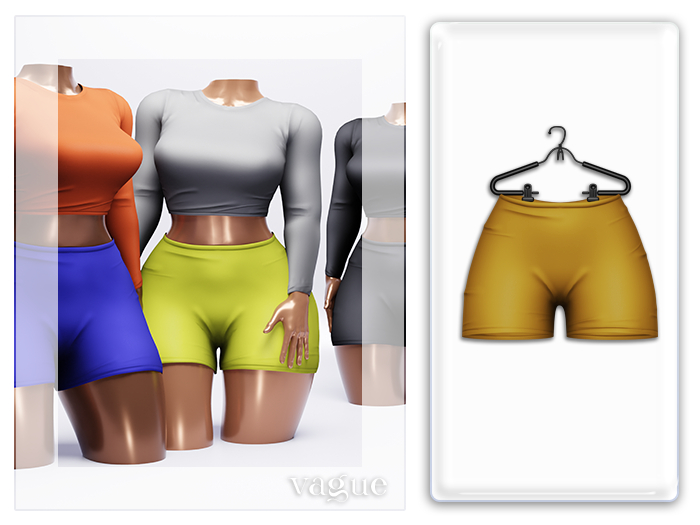 Vague. Carly Shorts - Yellow -