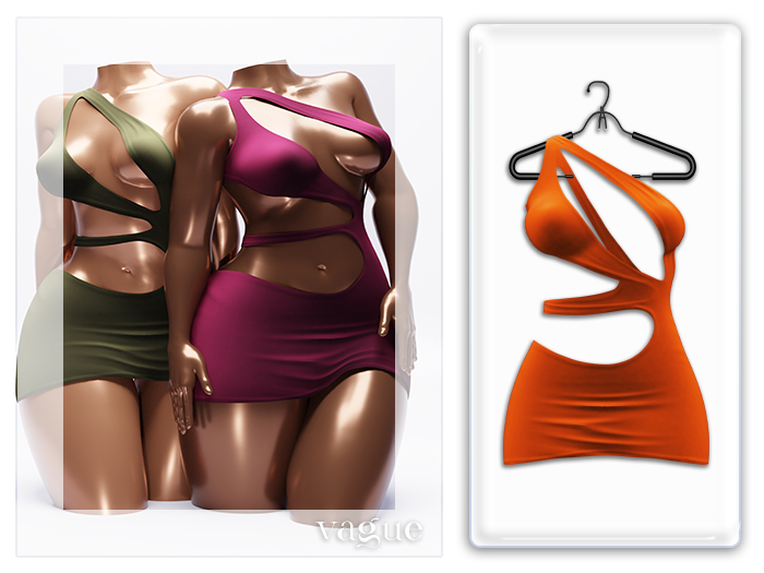 Vague. Latoya Dress Orange
