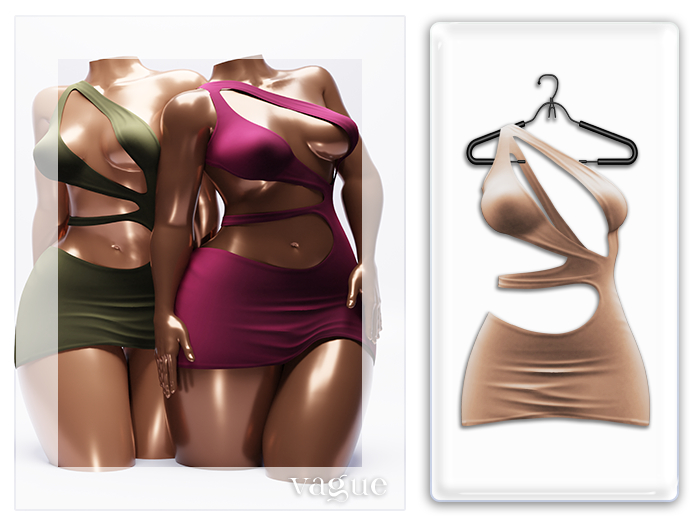Vague. Latoya Dress Nude 