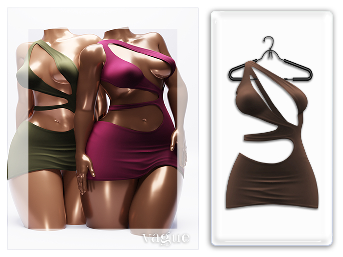 Vague. Latoya Dress Chocolate 