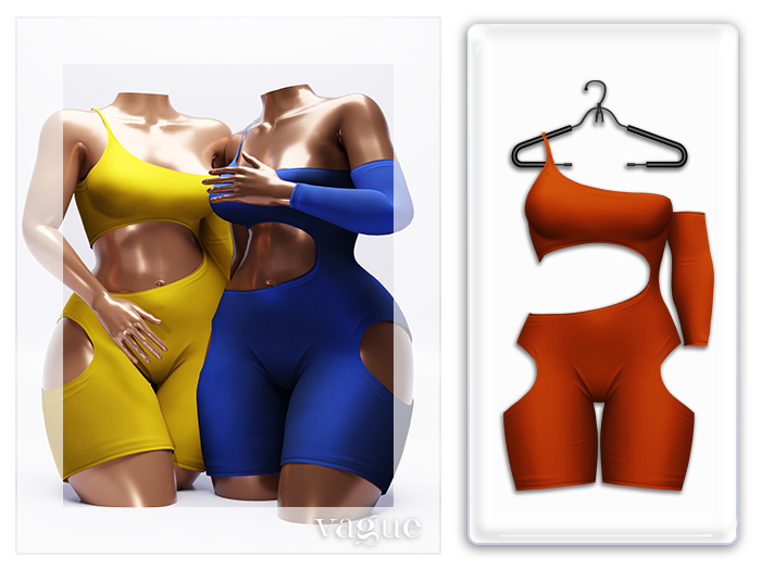 Vague. Krishna Romper Orange 