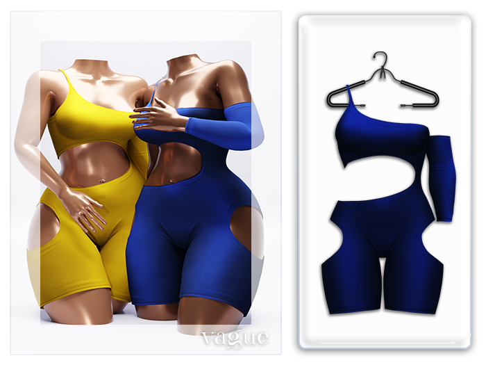 Vague. Krishna Romper Blue