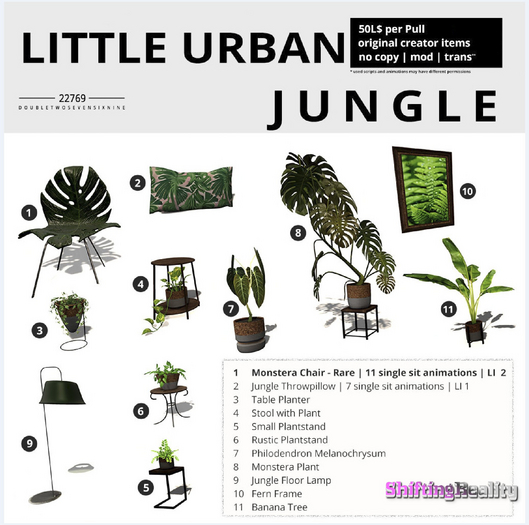 1 22769 - Monstera Chair - RARE