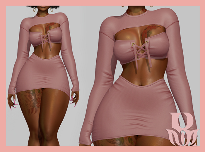 Rosary. Penny . Set Pink