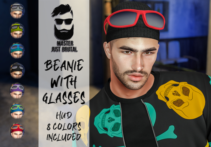 MJB Beanie with glasses
