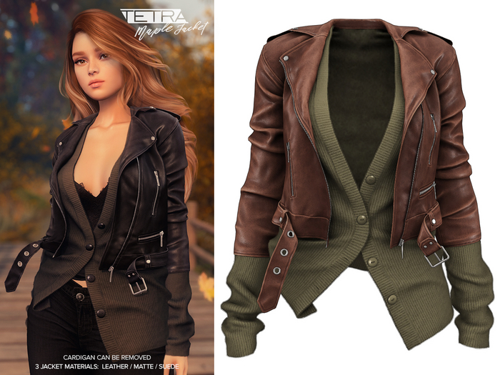 TETRA - Maple Jacket & Cardigan (Chestnut)